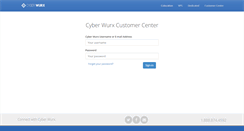 Desktop Screenshot of customer.cyberwurx.com