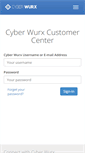 Mobile Screenshot of customer.cyberwurx.com